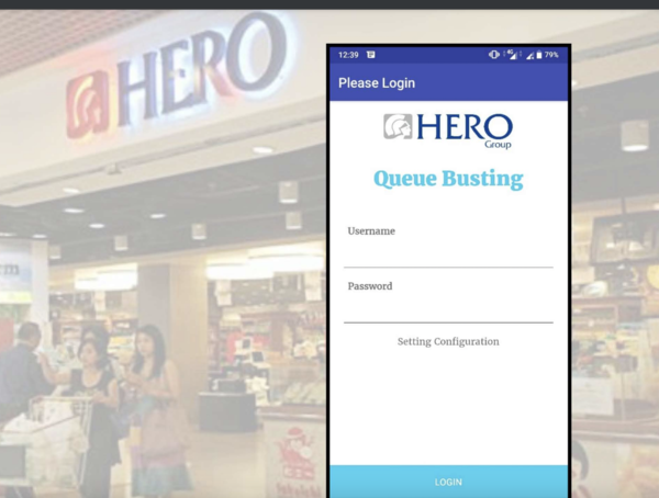 Preview website portfolio Queue App For Hero Supermarket